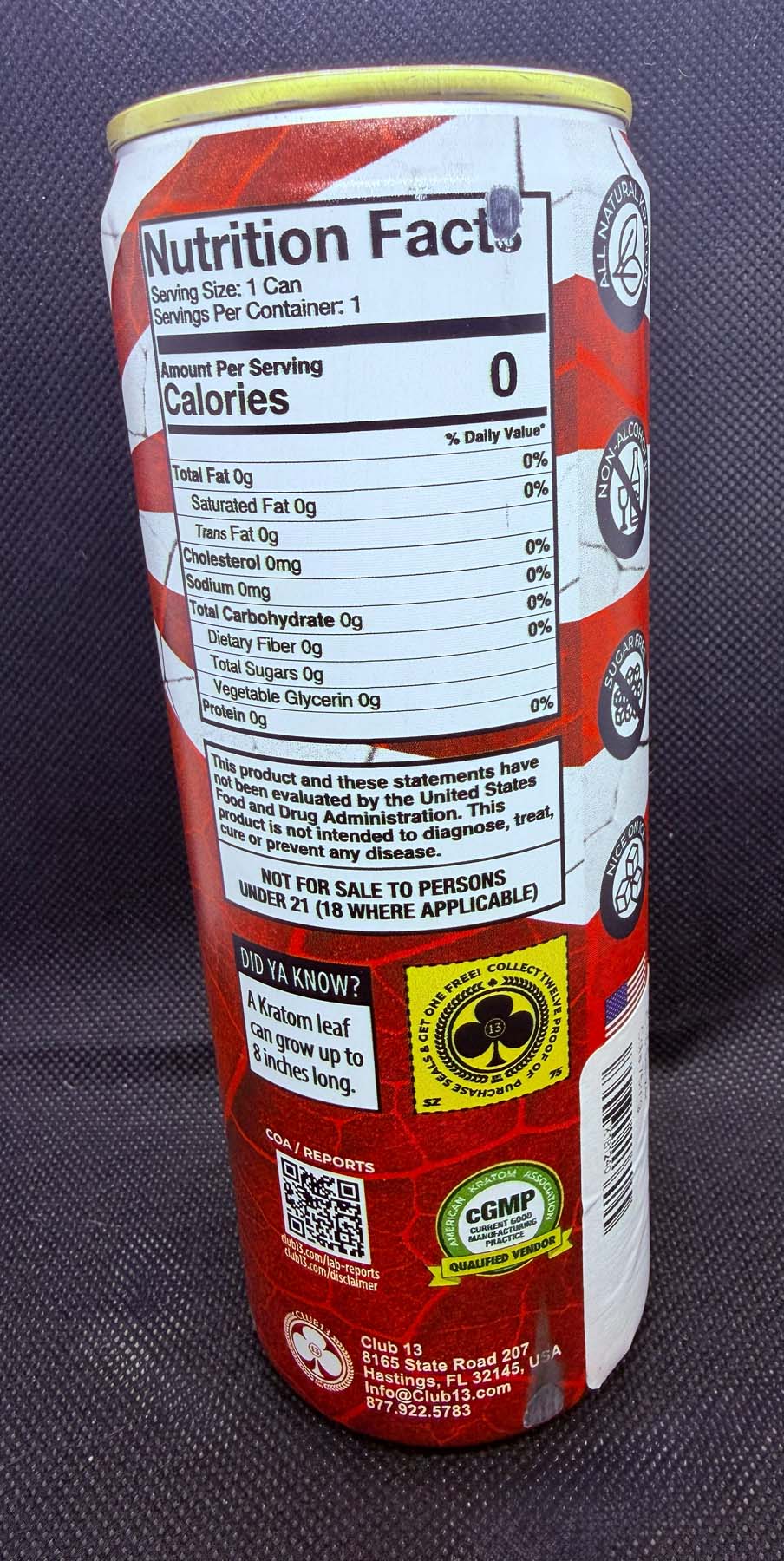 One serving per can.