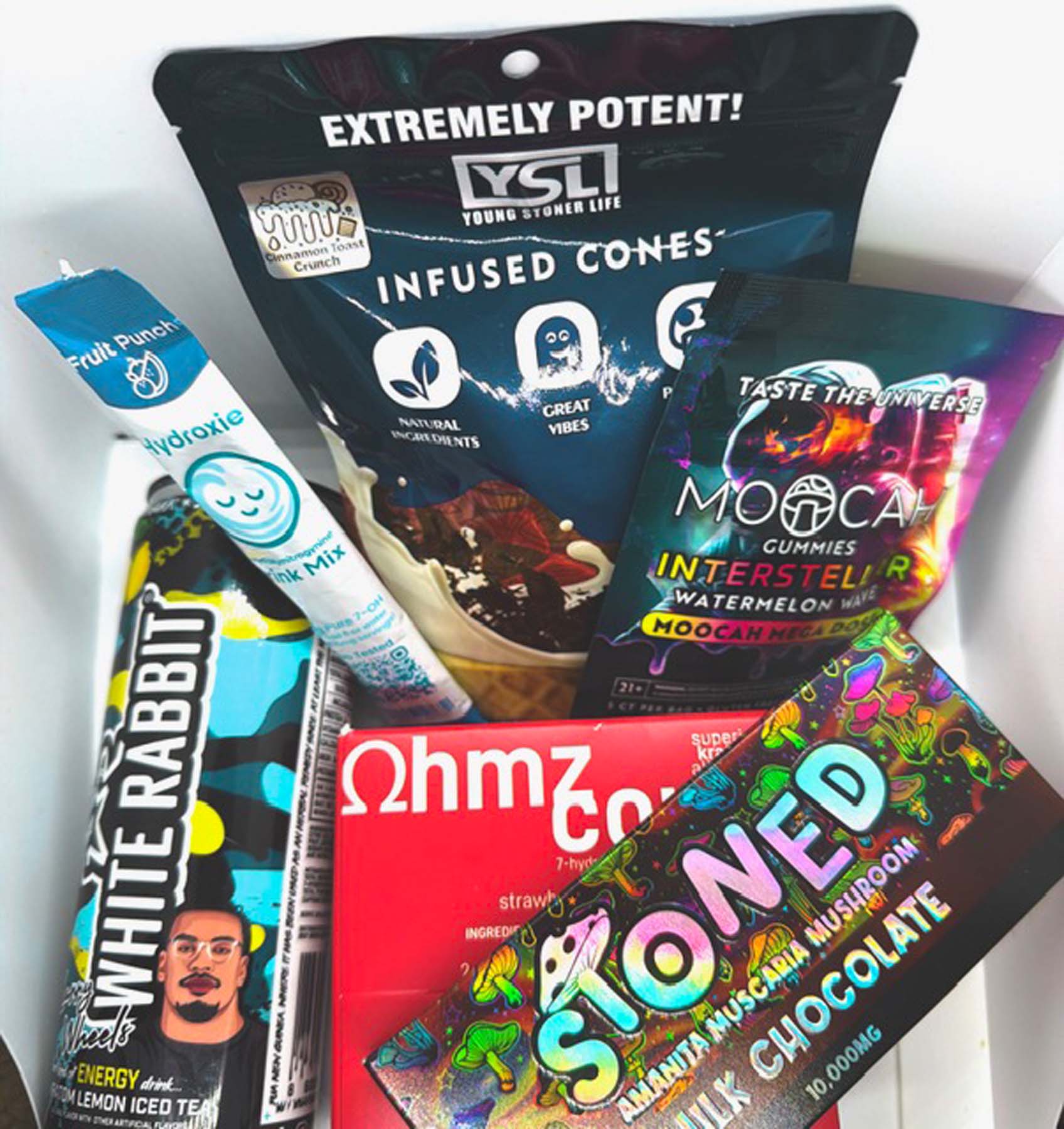 Kratom, 7-OH, nitrous oxide and mushroom products for sale in a Colorado store